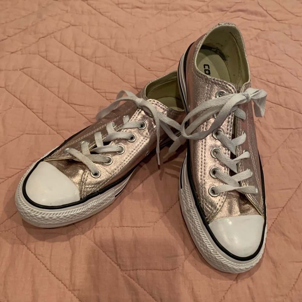 Rose gold Converse